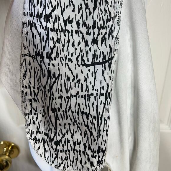 BCBGeneration Women's Size Small One Shoulder Dress with Pockets White Black - Picture 9 of 10